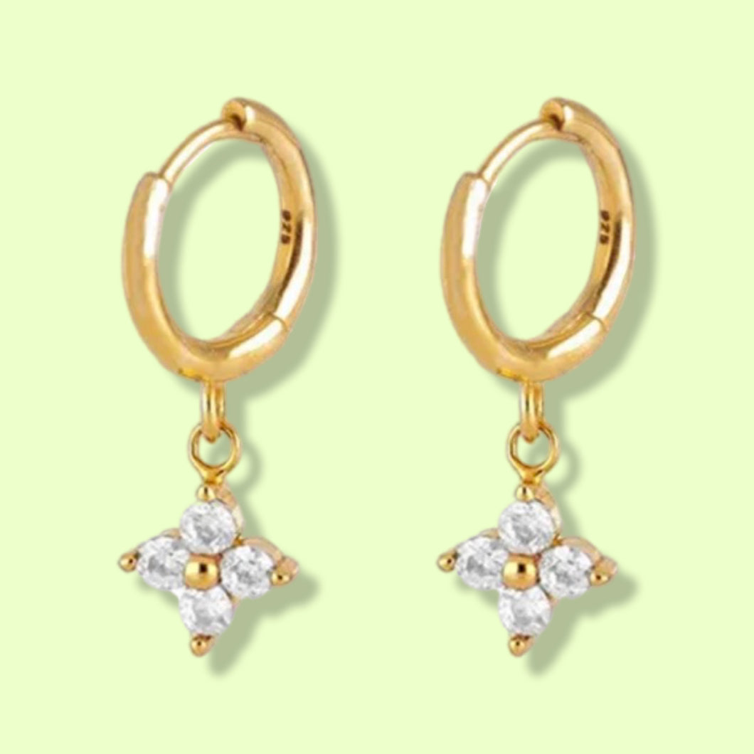 Lucki Gold & Clear Huggi Hoops